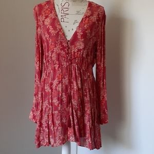 Free People floral dress size LG NWOT